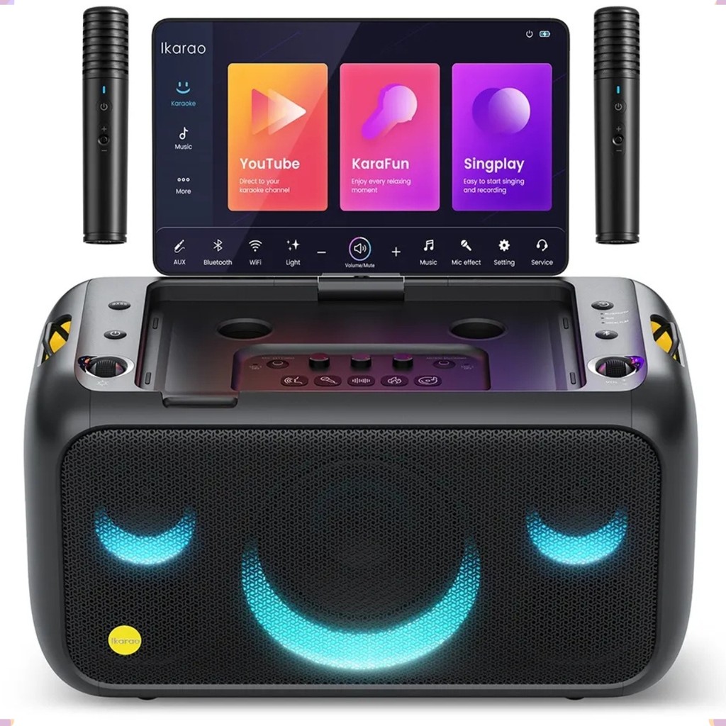 Caixa de Som Joog Amplificada Break X1 c/ Tela Touch 13 Microfone Sem Fio,
                      Bluetooth, 800W, Android