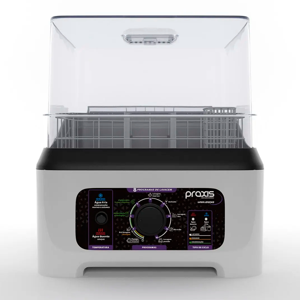 Lava Louças Praxis Portátil LLPP Semi-Automática 127V Branca