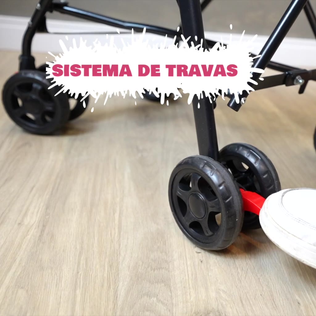 Carrinho de Bebê Guarda Chuva Passeio Leve e Dobrável Mega Compras
                      Compacto, Seguro,Cinto